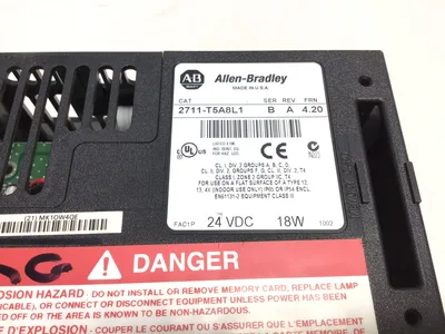 Allen-Bradley 2711-T5A8L1 Panelview 550 Touch Screen Ser B Rev A 24VDC 18W FRN 4.20