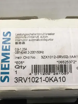 New | in-Stock SIEMENS 3RV1021-0KA10 Miscellaneous Equipment (Electrical & Power) | Surplus Asset Holdings #1188550