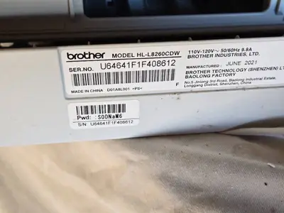 Brother HL-L8260CDW Color Laser Printer - Untested