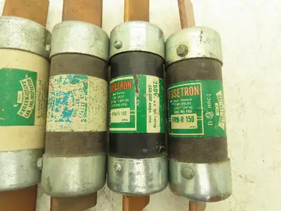 Fusetron FRN-R-150 Dual Element Time Delay Fuse 150A 250VAC Class RK5 Lot of 6