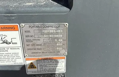 Used AIRMAN 185 CFM Air Compressors, Portable Texas US | Mitsubishi HC Capital America #1362979