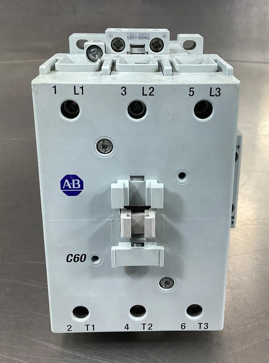 Allen Bradley 100-C60*00 /B Contactor w/100-S Aux Contact 120V Coil