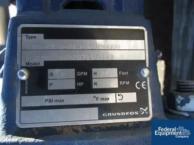 USED Grundfos GRUNDFOS PUMP, TYPE CR3-13, 3 HP