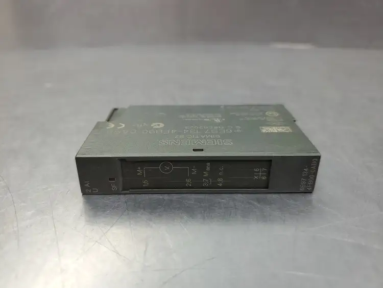 Used Siemens 6ES7134-4FB00-0AB0 Simatic S7 Analog Input Module PLC Input & Output | Palmetto Automation #1156185