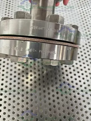 USED ENLIN A/SA182 STAINLESS STEEL F316L/316 6" FLANGE TO 1" SANITARY FITTING ADAPTER