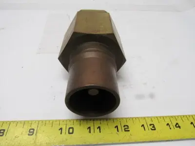 Parker BH12-61-W Brass 1-1/2 Body Poppet Valve Shut off 1-1/4"NPTF Quick Couplin
