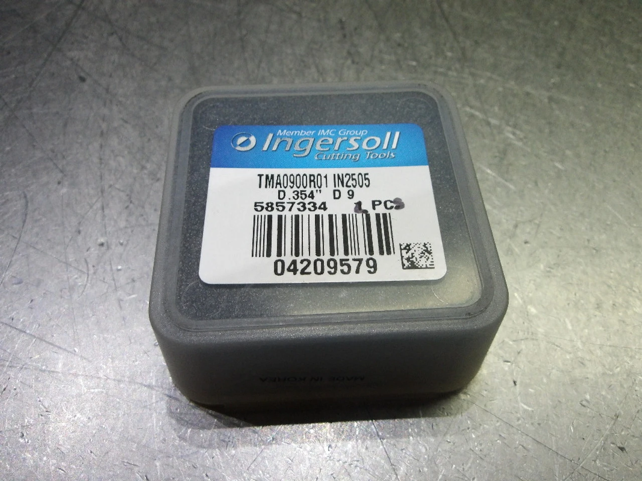 Ingersoll 9mm Carbide Drill Tip Inserts QTY4 TMA0900R01 IN2505 (LOC2678D)