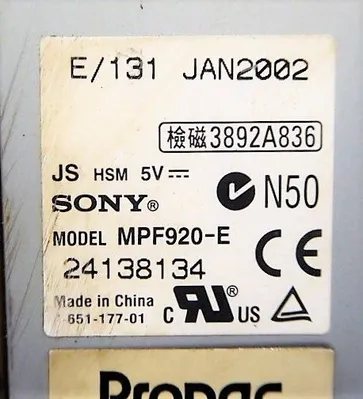 Sony / ABB MPF920-E 3.5" Floppy Disk Drive for S4C+ Robot Controller Used