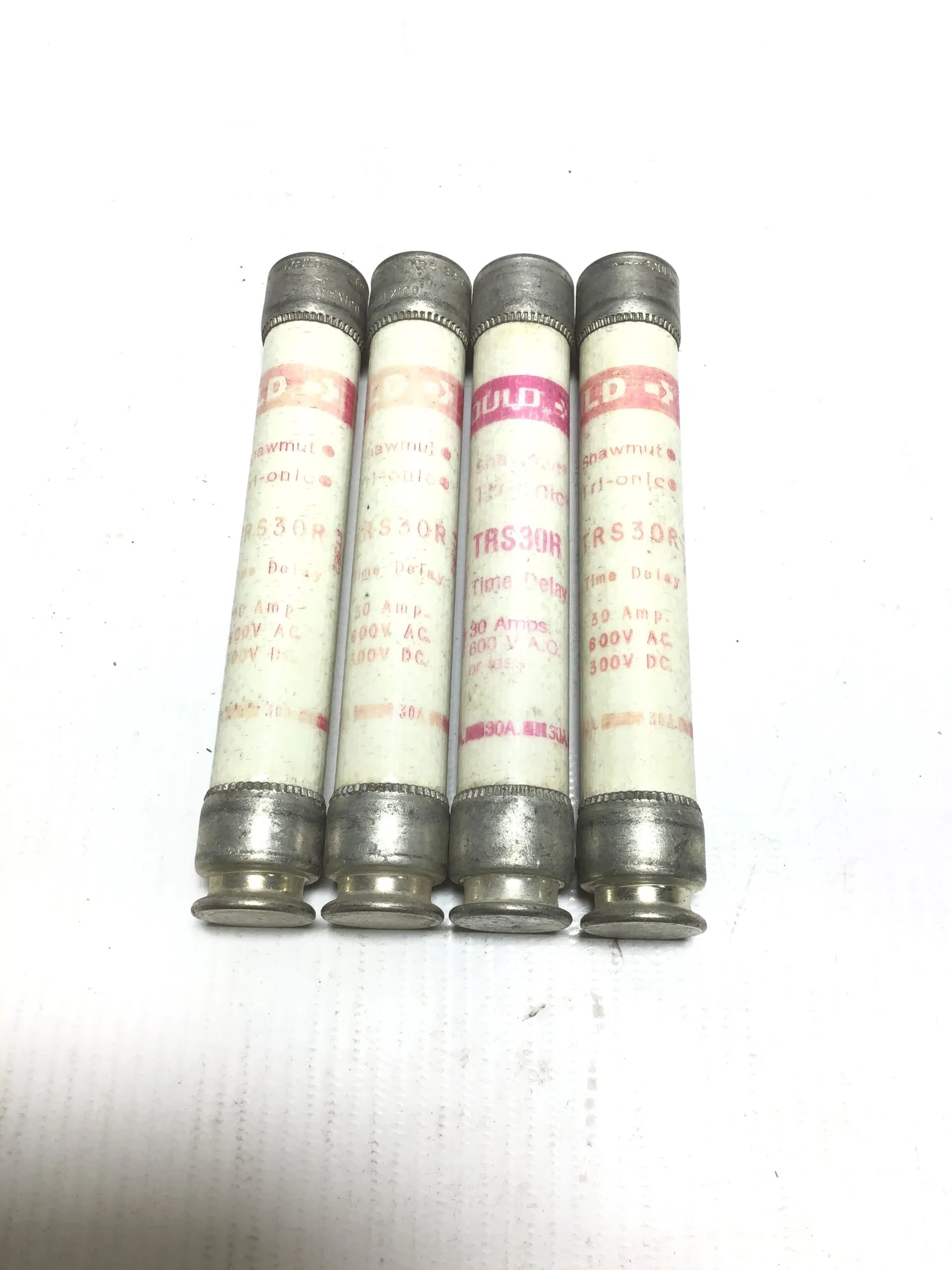 Gould TRS30R 30 AMP 600V Time Delay Fuse (Lot of 4)