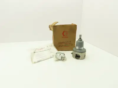 Graco 208-997 Low Pressure Corrosion Resistant Back Pressure Regulator w/Gauge