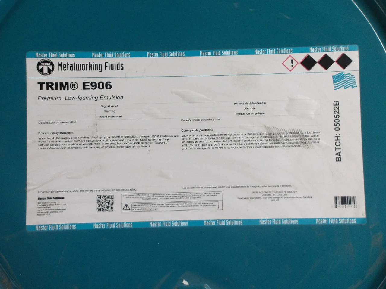 MetalWorking Fluids TRIM E906 Cutting/Grinding Fluid 54 Gallon Drum TRIM E906 (STK)