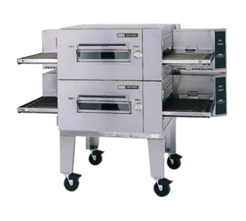 Lincoln 1600-2G 73" Gas Low Profile Double Impinger Conveyor Oven - Liquid Propane