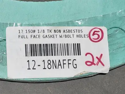12" Full Face Flange Gasket 12-18NAFFG