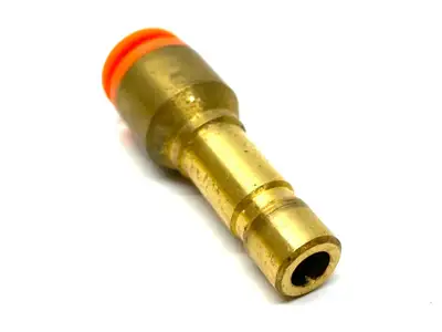 SMC Brass Plug Reducer 5/16" OD x 1/4" Push to Connect LOT OF 10 - Used