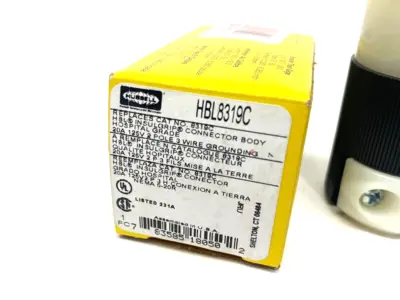 USED HUBBELL INSULGRIP HOSPITAL GRADE OUTLET RECEPTACLE BODY 2-POLE 3-WIRE