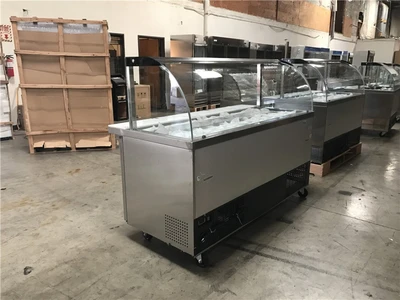 171-0219 Self Contained Cold Table Buffet Hot Plate Display