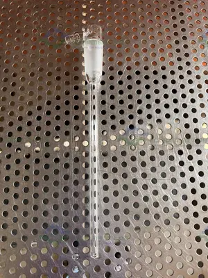 Used CHEMGLASS CG-1014-E-01 ADAPTER 24/40 INNER JOINT 90 DEGREE BENT 200 MM LENGTH Glassware - Other California US | Equipment Lab #1469368