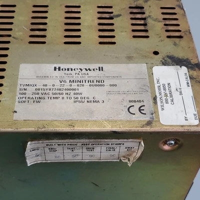 USED HONEYWELL TVMIQX-40-0-22-0-020-0U0000-000