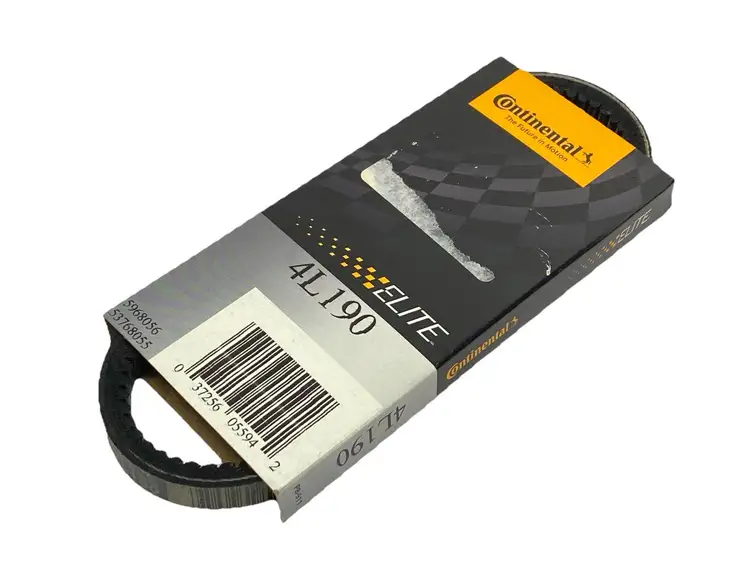 New | in-Stock CONTINENTAL ELITE COGGED V-BELT 19" OUTSIDE LG 1/2" TOP WD 0.313" THICK Belts | Maverick Industrial Sales #1104923