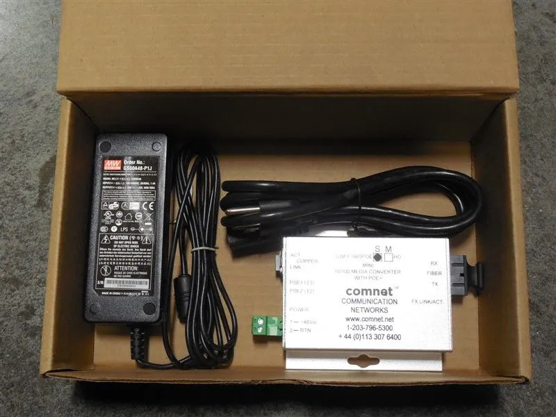 Comnet CWFE1003POESHO-M Mini Media Converter Module New NIB