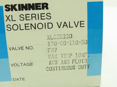 Honeywell Skinner XLG2R330C Solenoid Valve 2-Way NC 120V 50PSI 3/4" NPT Gasoline