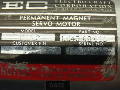 Electro-Craft E643 08013 E643 08013 Electro Craft DC Servo Motor 12Tooth
