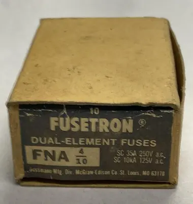 New | in-Stock COOPER BUSSMANN FNA-4/10 Miscellaneous Equipment (Electrical & Power) | Surplus Asset Holdings #1189290