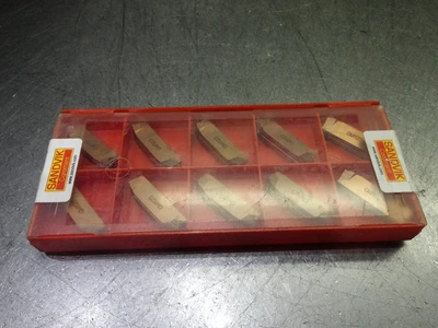 Sandvik Carbide Grooving Inserts QTY10 N123L2-0800-0005-GM 1125 (LOC2635)