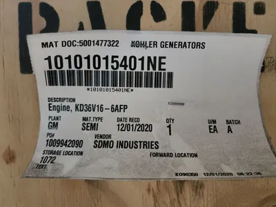 USED KOHLER KD36V16-6AFP
