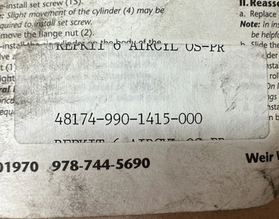 NEW Weir 48174-990-1415-000