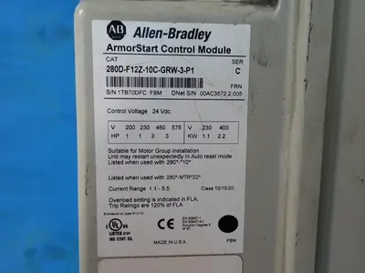 USED ALLENBRADLEY 280DF12Z10CGRW3P1