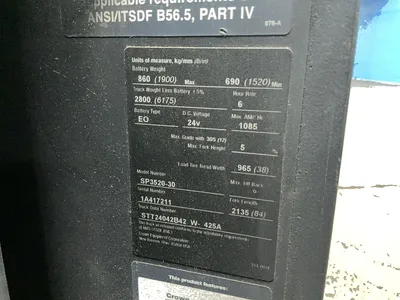 Used CROWN SP352030 Electric Lifters Ohio US | HGR 24 #1446270