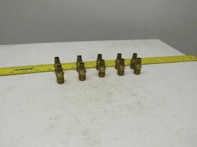 Imperial Eastman Brass Air fitting Connector 1/4" Tube to 1/4" NPT Lot of 10