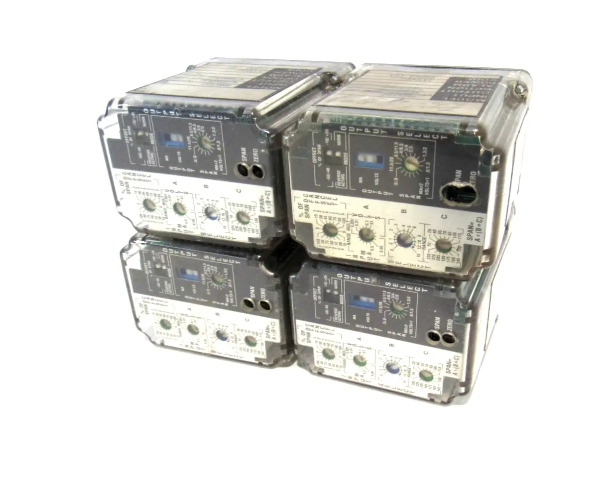 LOT OF 4 USED WILKERSON MM4380 TRANSMITTER / SIGNAL CONDITIONER