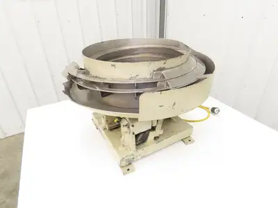 18" Vibratory Bowl Parts Feeder 115V Magnetic Coil Stainless 7/8" Wide Product
