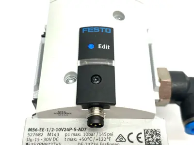 Used Festo On/Off Soft Start Valve, Built-In Switch 527682 Pump & Valve Parts Michigan US | Maverick Industrial Sales #1402303