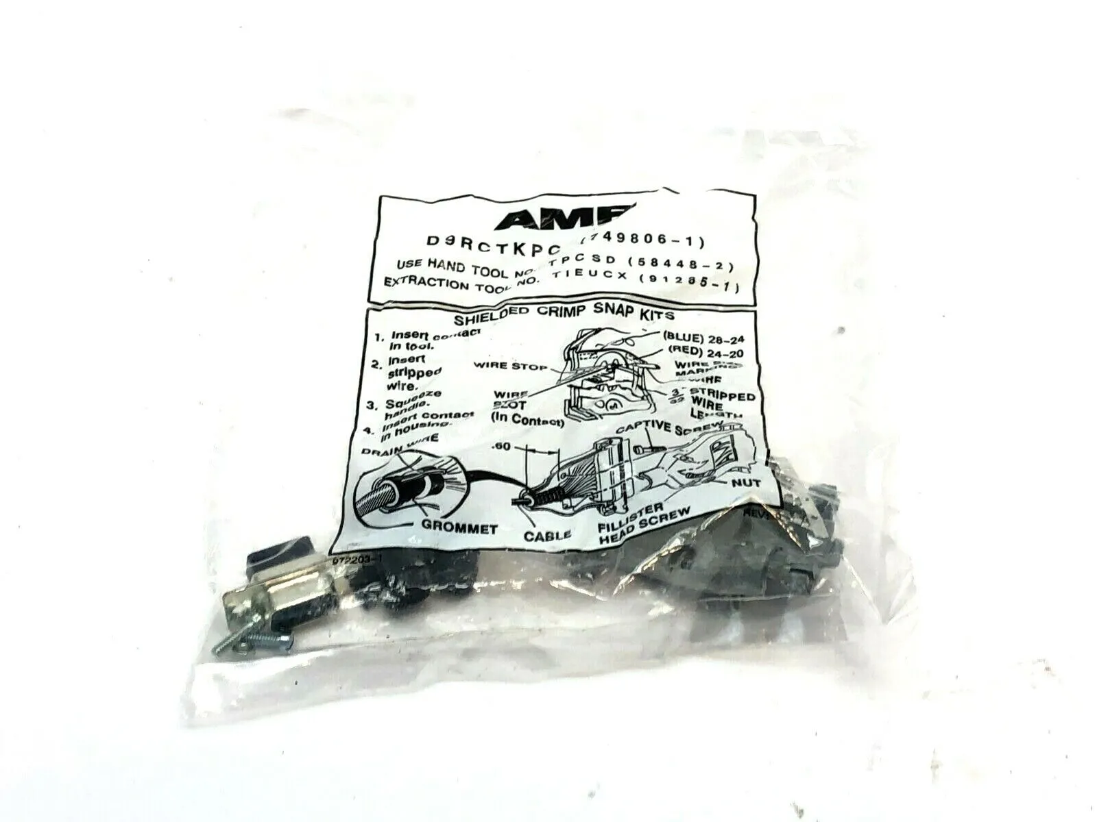 D9RCTKPC | AMP  Shielded Crimp Snap Kit - New