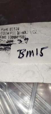NEW Cotter Pin 3/16 x 2-1/2 Carbon Steel Zinc Clear