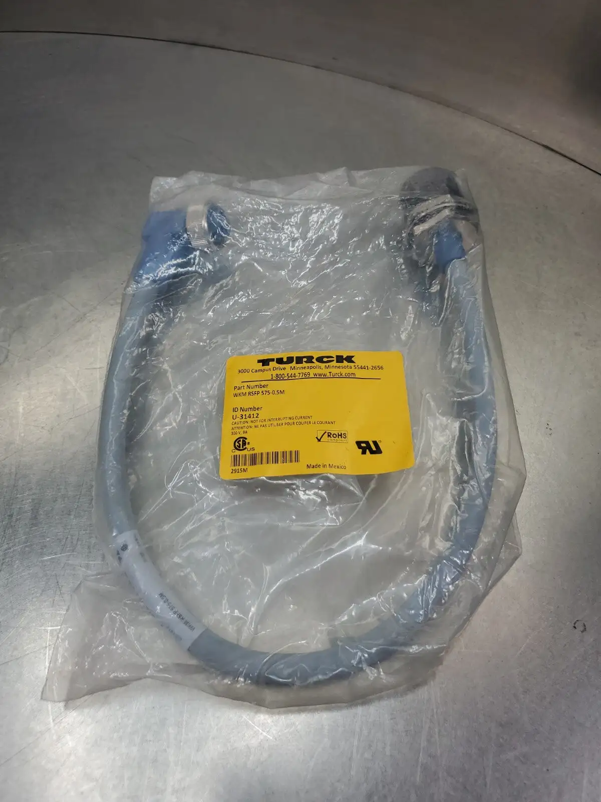 Used Turck U-31412 Cable & Wire South Carolina US | Palmetto Automation #1158018