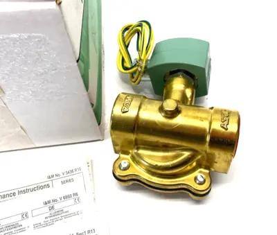 USED ASCO RED HAT RED HAT 2-WAY 2-POSITION NORMALLY CLOSED SOLENOID VALVE