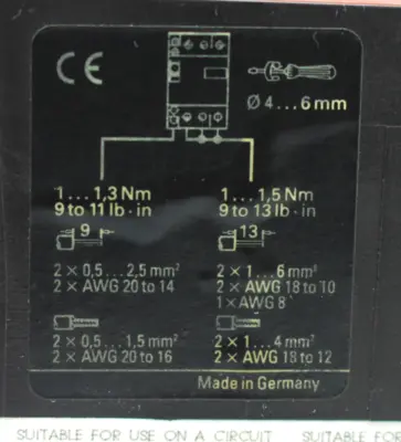 USED SIEMENS 3VU1300-1NJ00