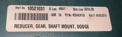 Dodge TXT625AT Torque Arm Speed Reducer, New Storeroom Spare
