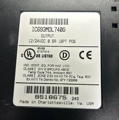 Used GE FANUC IC693MDL740G Industrial Controls | Surplus Asset Holdings #1221052