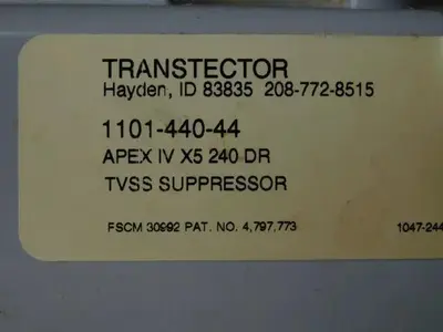 TRANSTECTOR APEX IV 240DR Electrical Equipment, Miscellaneous | Rock Solid Tools (4)
