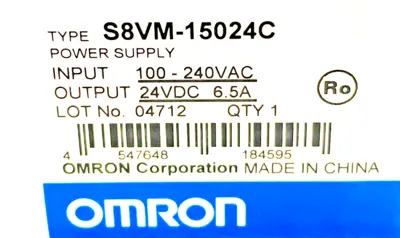 NEW OMRON S8VM-15024C POWER SUPPLY 100-240VAC S8VM15024C