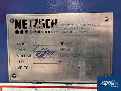 USED NETZSCH 2 Liter Netzsch Media Mill, Model LMZ2