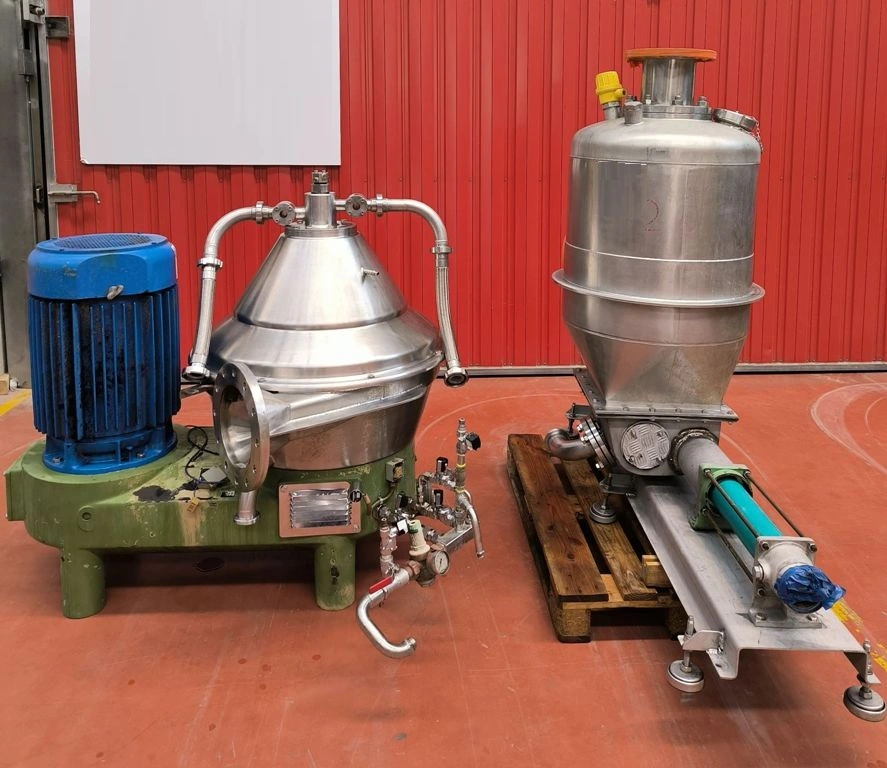 (4) Westfalia SC 35-36-177 Hydrostop clarifier centrifuges, 316SS.