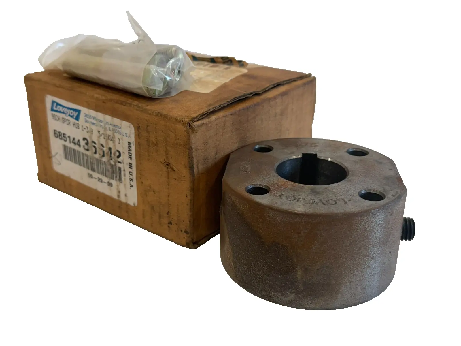 NEW LOVEJOY 68514436642 9SCH SPCR HUB 1-3/8 5/16KW- S FLEX COUPLING
