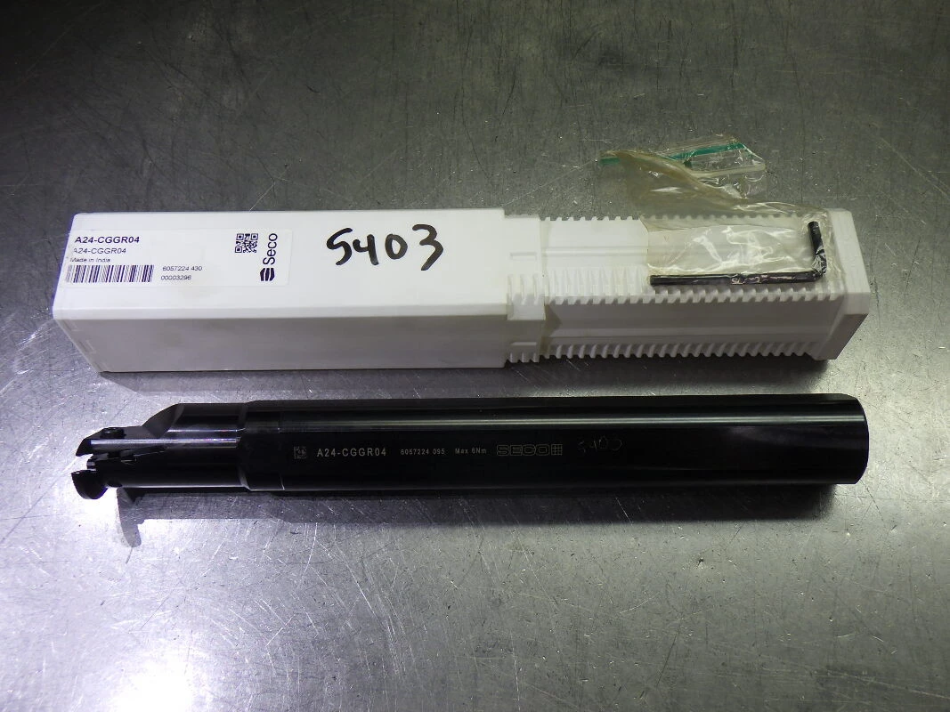 SECO 1.8" Coolant Thru Grooving Boring Bar 1.5" Shank A24-CGGR04 (LOC2978D)