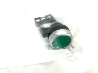 Eaton M22-DL-G Flush Head Illuminated Pushbutton Green - New